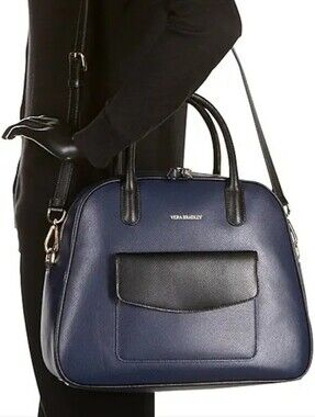 New Vera Bradley Leather Bag Navy/Black